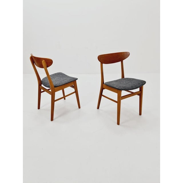Wood Danish Teak Dining Chairs, 1960s, Set of 2 For Sale - Image 7 of 10