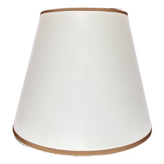 Super Silk Off White Suede Lampshade For Sale