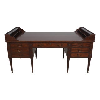 Kittinger George Washington Style Mahogany Executive Desk For Sale