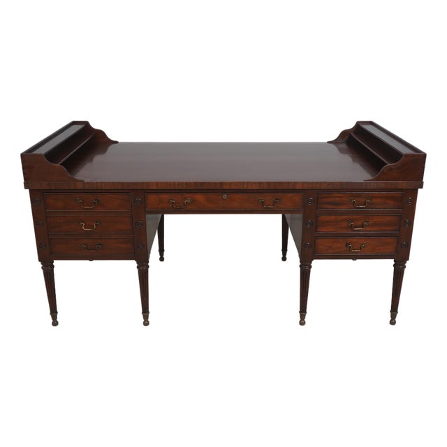 Kittinger George Washington Style Mahogany Executive Desk For Sale