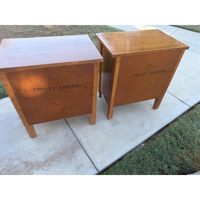 Dixie Mediterranean Commode Nightstands – Model 730 21 (Pair) For Sale - Image 9 of 10
