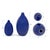 Cobalt Blue Glaze Ceramic Vases - Set of 2 For Sale In Chicago - Image 6 of 9