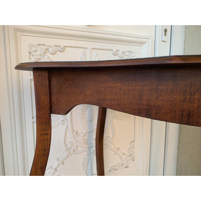 Art Nouveau Style Side Table with Shelf in Ash Wood, 1940s For Sale - Image 17 of 18