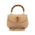 Gucci Bamboo 1947 Vintage Beige Leather Turn-Lock Top Handle Shoulder Bag For Sale - Image 10 of 11