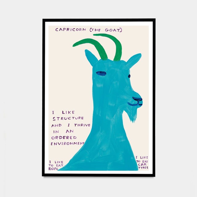 Set of 12 David Shrigley Signs of the Zodiac Lithograph Poster (Individual), 2021 For Sale - Image 11 of 13