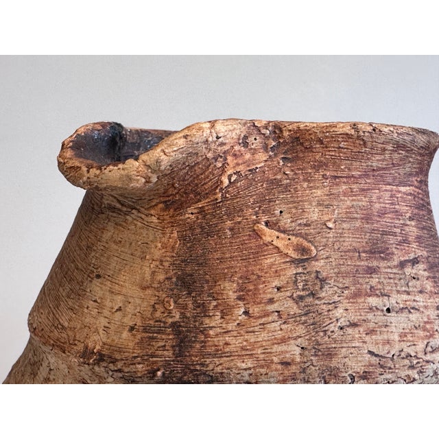 Rustic Rustic Studio Ceramic Jug Vase by Gerhard Liebenthron, Bremen, Germany, 1970s For Sale - Image 3 of 13