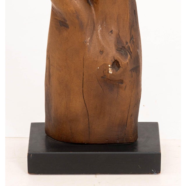 Ben Lassen Mother and Child Carved Wood Sculpture For Sale - Image 4 of 11