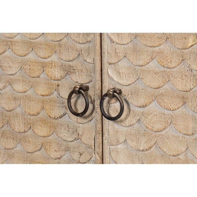 Not Yet Made - Made To Order Carved Scallop Sideboard in Warm Tan, 79 Inches For Sale - Image 5 of 11