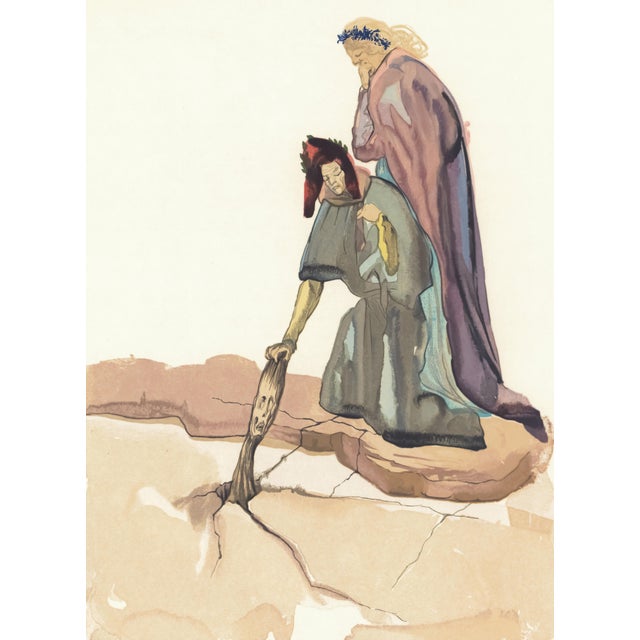 Original engraving from Salvador Dalí’s "The Divine Comedy" published by Editions d’Art Les Heures Claires, Paris, in...