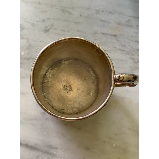 Antique Engraved Aesthetic Movement Silver Plate Cup For Sale - Image 9 of 12