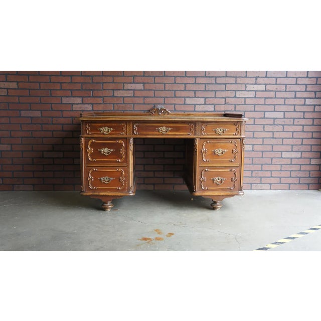 Late 19th Century Austrian Leather Top Desk For Sale - Image 6 of 6