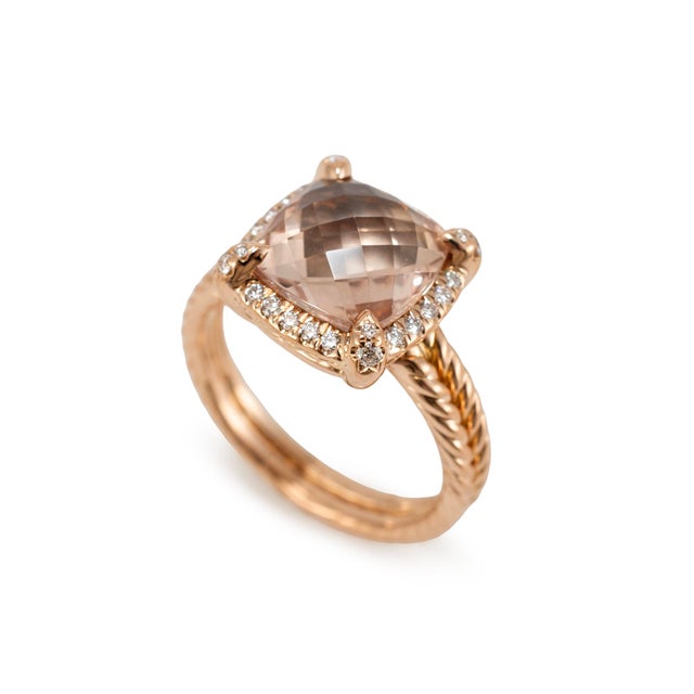 Brand: David Yurman Gender: Ladies Metal Type: 18K Rose Gold Ring Size: 5.5 Width: 3.40 mm Weight: 7.38 grams David...