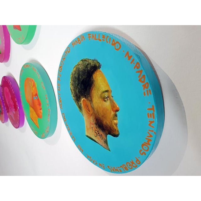 Early 21st Century Natasha Lelenco, Currency #254, 2025, Mixed Media on Wood For Sale - Image 5 of 11