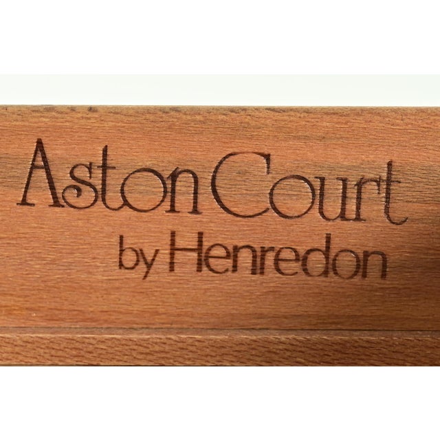 Henredon Georgian Mahogany and Burl Wood Highboy Dresser For Sale - Image 9 of 14