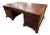 Mid-20th Century Chippendale Style Mahogany Partners Executive Desk With Embossed Leather Top, Circa 1950s For Sale