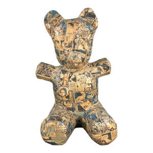 Vintage Filipino Comic Paper Mache Bear Piñata Folk Art Sculpture