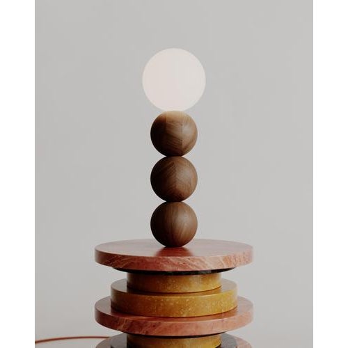 Stacked Silhouette Sun Bedside Table Lamp by Esther Knopfler For Sale - Image 12 of 14