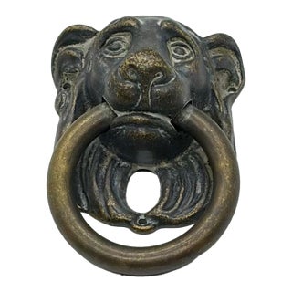 Henredon Lion Pull Aged Pewter/Brass For Sale