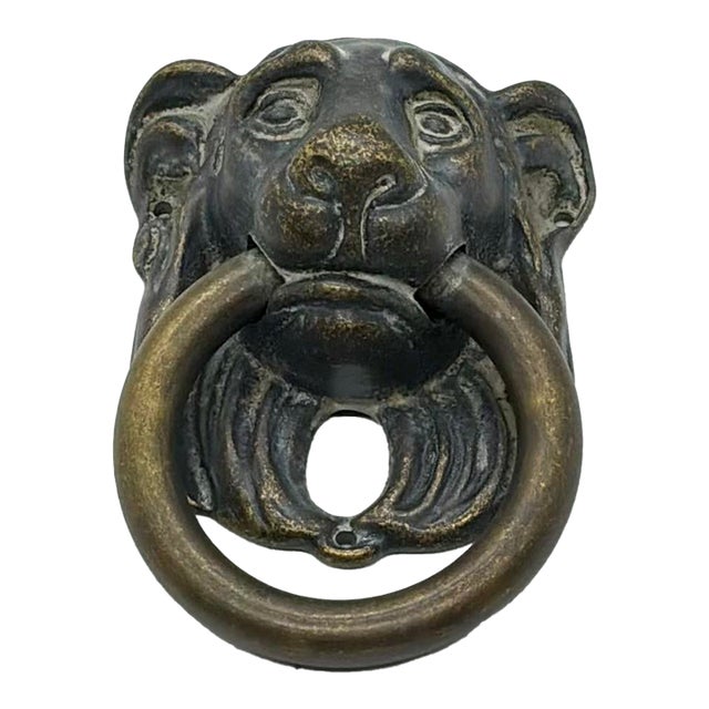 Henredon Lion Pull Aged Pewter/Brass For Sale