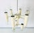 1960s Sciolari 9-Arm White Chandelier For Sale - Image 9 of 13