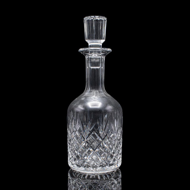 English Vintage Sherry Decanter, English, Cut Glass, Spirit Bottle, Liqueur, Port, Gin For Sale - Image 3 of 12