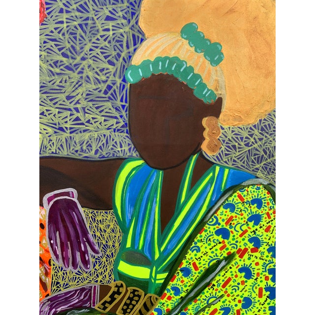 Contemporary "Where Our Stories Rest", Acrylic on Canvas Painting, 2025, Large Painting For Sale - Image 3 of 6