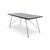 Mid-Century Modern Mid-Century Black Folding Coffee Table For Sale - Image 3 of 10