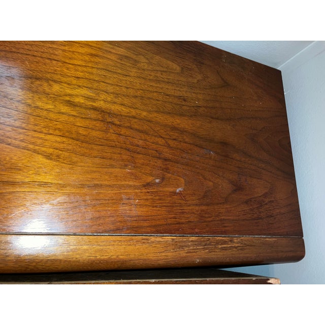 Mid Century Modern Diamond Front Nightstands For Sale - Image 17 of 18