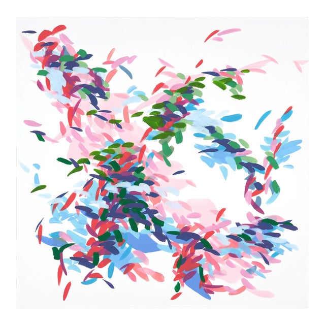 Contemporary Abstract Acrylic on Canvas Paiting "Record of Undefined Color 25" by Kyong Lee For Sale