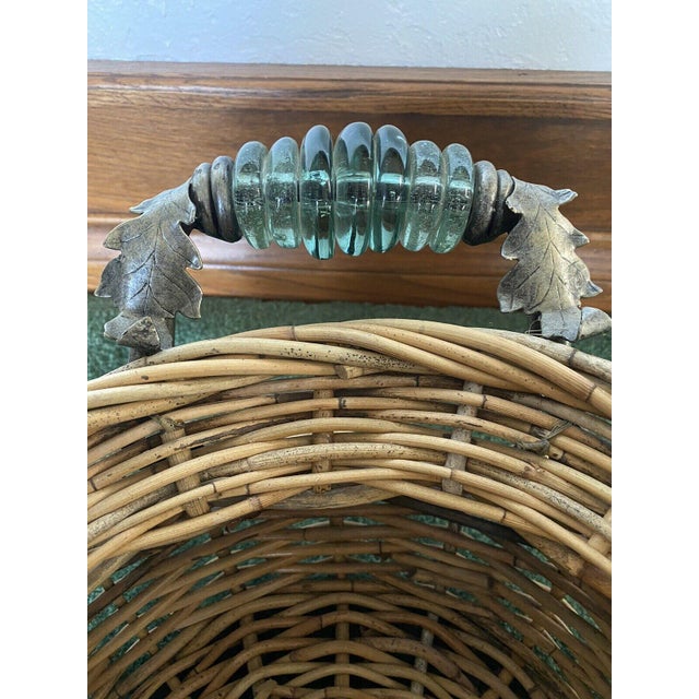 Late 20th Century Vintage Maitland - Smith Wicker Reed, Wrought Iron ...