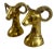 A pair of vintage brass rams head bookends, circa 1970s. The bookends are in very good condition with very nice patina....