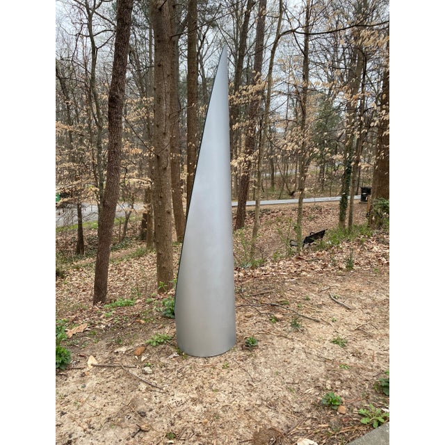 1980s 1980s Gaia Postmodern Silver Lipstick Full Length Floor Mirror For Sale - Image 5 of 7