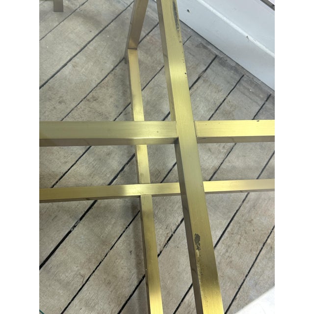 Italian Brass and Glass Side Tables, 1970s, Set of 2 For Sale - Image 6 of 13