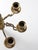 Vintage Brass Three Arm Wall Candle Sconce For Sale - Image 11 of 14