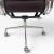 Metal Eames for Herman Miller Soft Pad Management Chair - Dark Burgundy Leather For Sale - Image 7 of 9