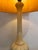 Mid-Century Modern Italian Carrera Marble Table Lamp with Brass Finished Leather Shade, 1970 For Sale - Image 3 of 9