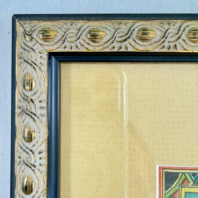 Loto Zoologique Game Box Lid, Chromolithograph, Framed, Circa 1900 For Sale - Image 10 of 13
