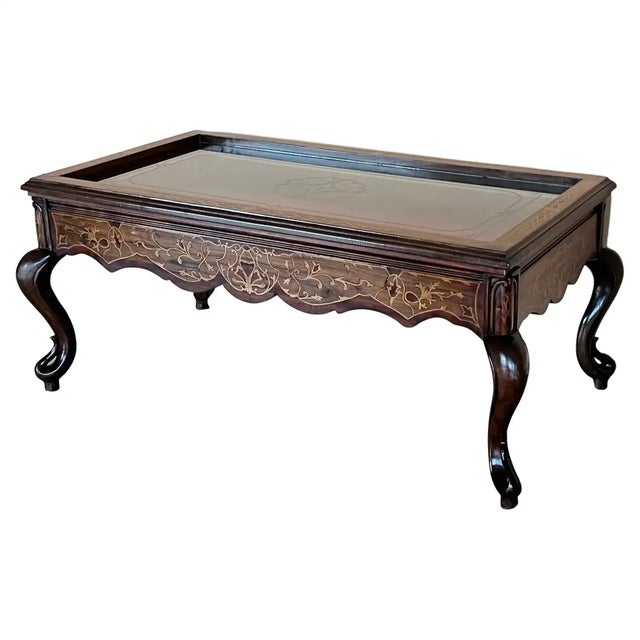 20th Victorian Style Bijouterie or Vitrine Low of Coffee Table For Sale - Image 13 of 13