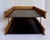 Mid-Century Modern 1960s Mid-Century Modern Oak & Black Leatherette Two-Tier Desk Organizer / Letter Tray For Sale - Image 3 of 12