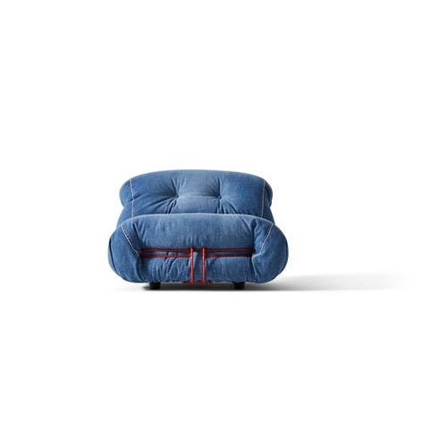 Soriana Denim Armchair by Afra & Tobia Scarpa for Cassina For Sale - Image 12 of 18