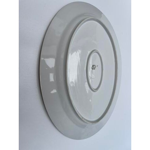 Ceramic Antique Greek Key Porcelain Platter For Sale - Image 7 of 8