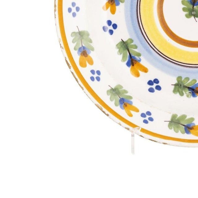 19th Century Earthenware Plate attributed to Fervença For Sale - Image 3 of 6