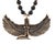 Magical Goddess Isis Pendant Black Beaded Necklace For Sale - Image 4 of 11