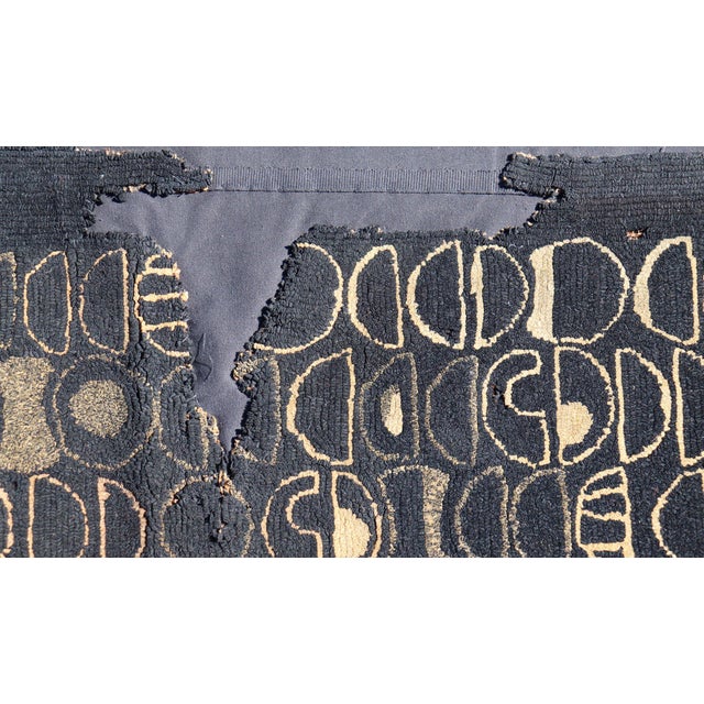 Early 20 Century American Hooked Rug With Inspired by Modern Art 4'8 X 7'2 For Sale - Image 11 of 16