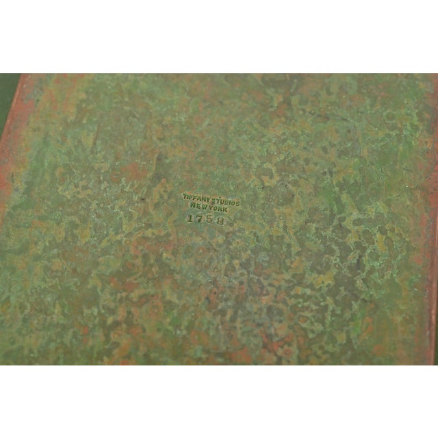 Tiffany Studios New York Chinese Pattern Bronze Notepad Holder For Sale - Image 10 of 12