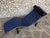 Black LC4 Chaise Lounge in Blue Leather by Le Corbusier, Pierre Jeanneret & Charlotte Perriand for Cassina, 1980s For Sale - Image 8 of 18