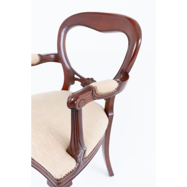 Victorian Balloon Back Dining Chairs, 1890s, Set of 8 For Sale - Image 3 of 7