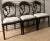 Vintage Phyllis Morris Style Carved Floral Back Polychrome Dining Chairs - Set of Three For Sale - Image 9 of 10