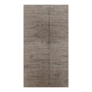 Rug & Kilim’s Modern Textural Rug in Neutral Taupe and Gray Tone-on-Tone -13x24 For Sale
