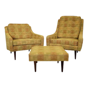 Mid Century Lounge Chairs by Milo Baughman - 3 Pieces